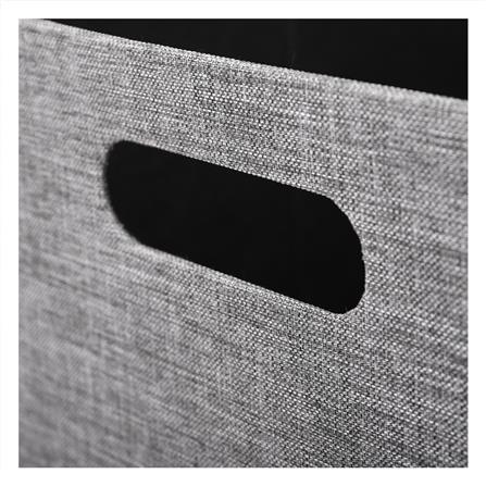 กล่องผ้าพับ STACKO HOME 25x27x31 ซม. ไซซ์ L สีเทา_2