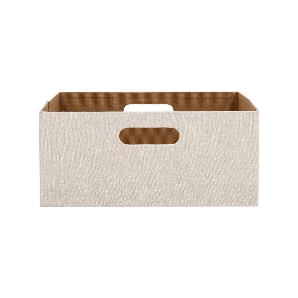 กล่องผ้าพับ STACKO HOME 35x27x15.5 ซม. ไซซ์ M สีครีม