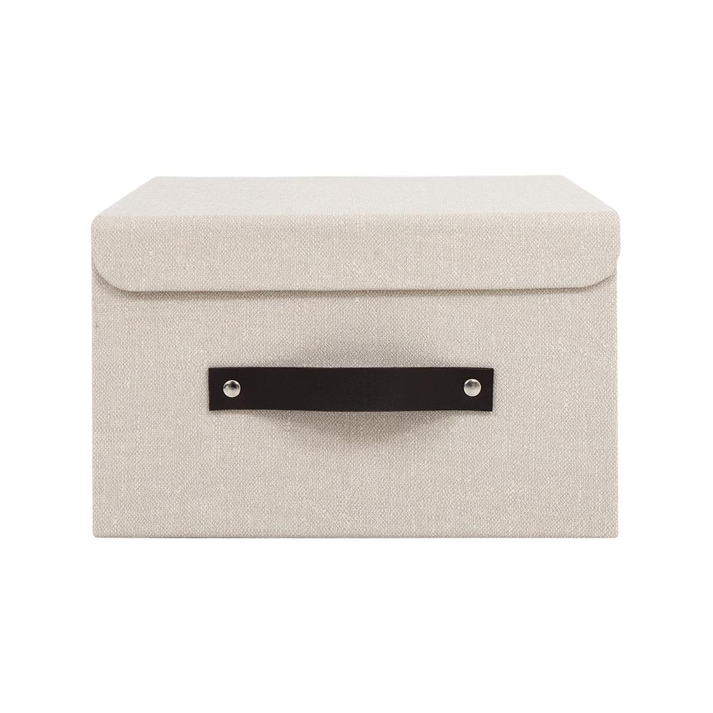 กล่องฝาเปิดผ้า S HOME STACKO 25x27x15.5 ซม. สีครีม