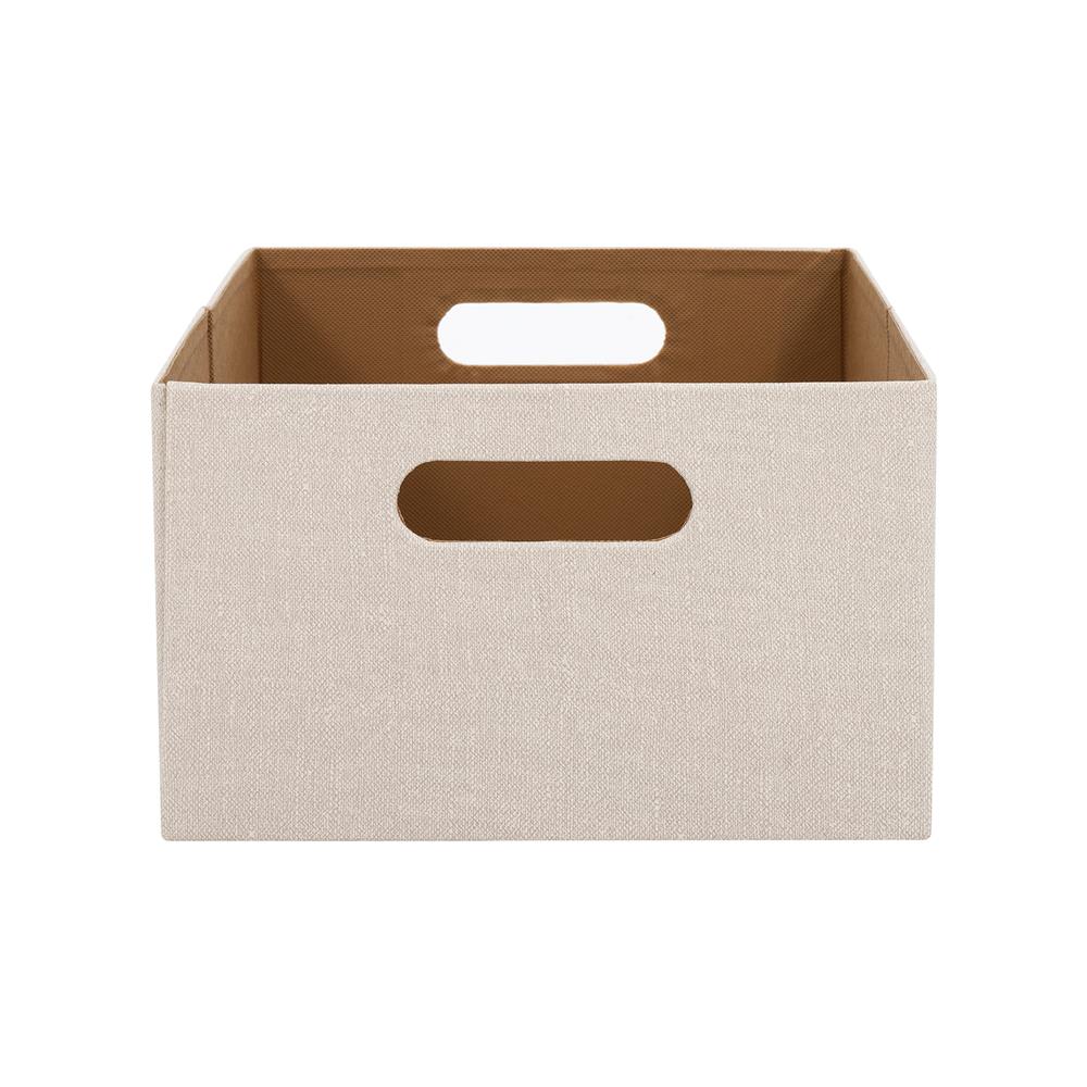 กล่องผ้าพับ STACKO HOME 25x27x15.5 ซม. ไซซ์ S สีครีม