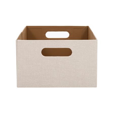 กล่องผ้าพับ STACKO HOME 25x27x15.5 ซม. ไซซ์ S สีครีม_2