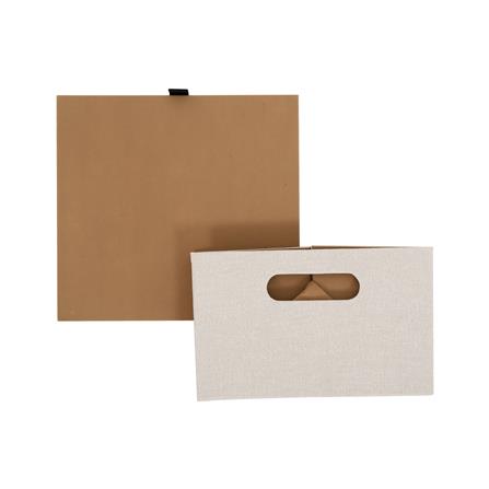 กล่องผ้าพับ STACKO HOME 25x27x15.5 ซม. ไซซ์ S สีครีม_3