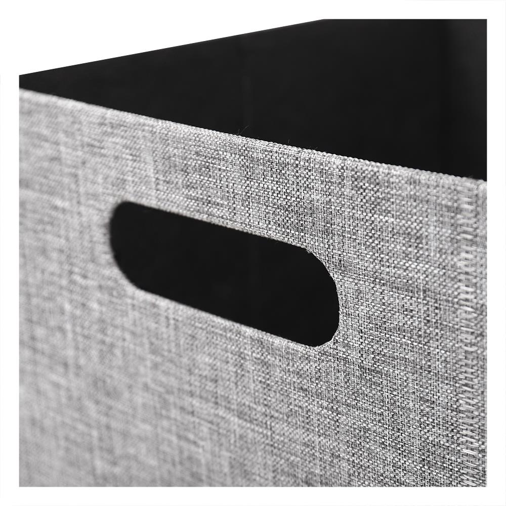 กล่องผ้าพับ STACKO HOME 25x27x15.5 ซม. ไซซ์ S สีเทา