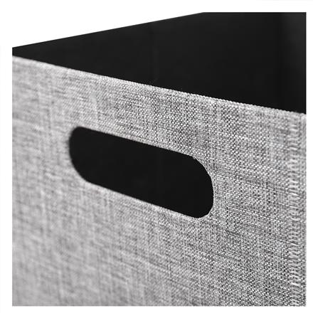 กล่องผ้าพับ STACKO HOME 25x27x15.5 ซม. ไซซ์ S สีเทา_2