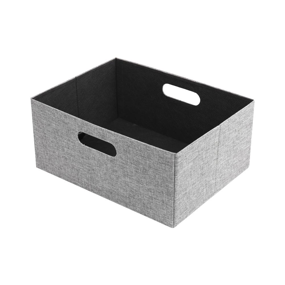 กล่องผ้าพับ STACKO HOME 35x27x15.5 ซม. ไซซ์ M สีเทา