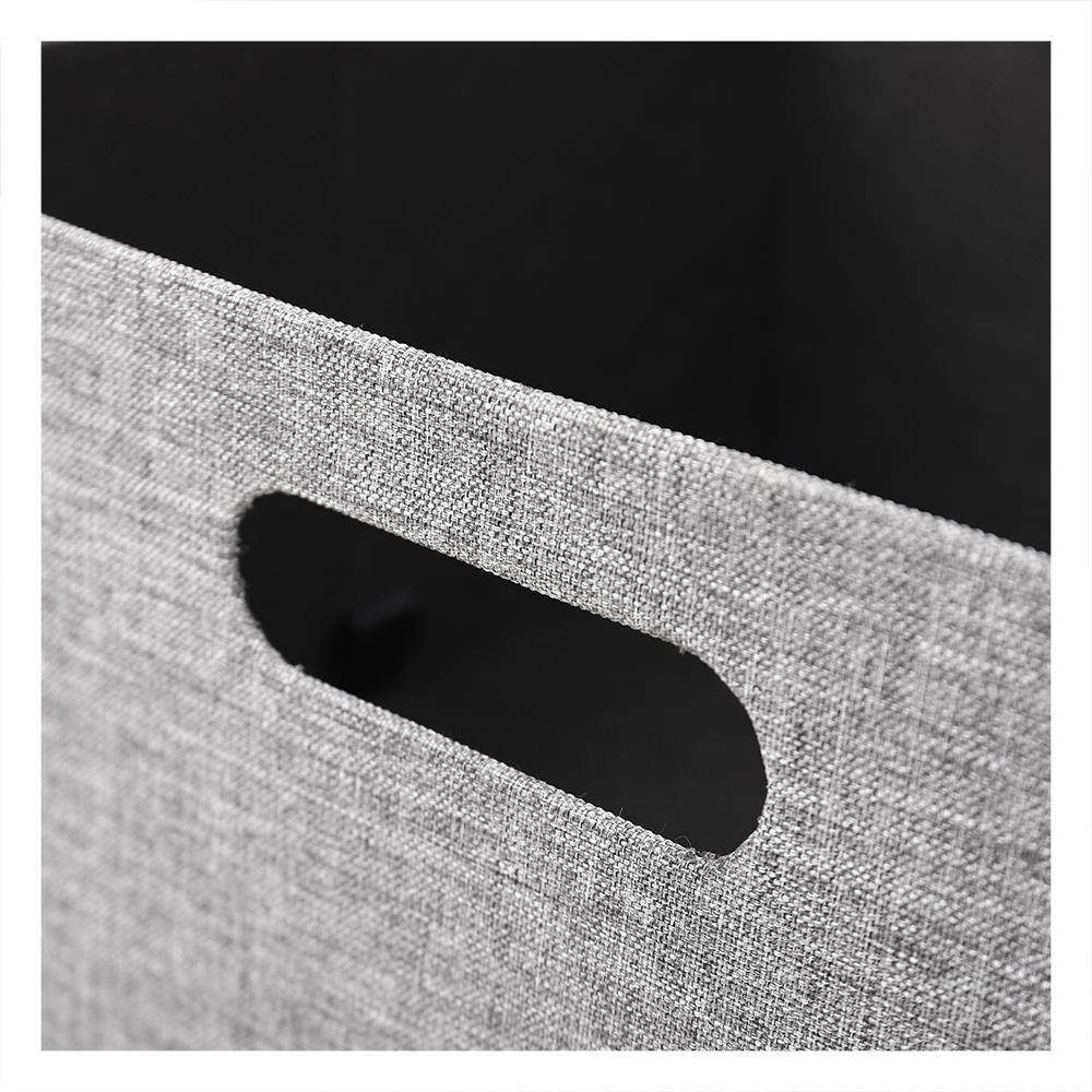 กล่องผ้าพับ STACKO HOME 35x27x15.5 ซม. ไซซ์ M สีเทา