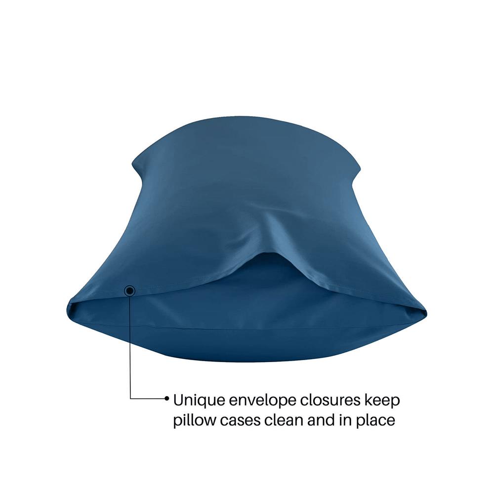 ปลอกหมอน BODY BED CLIP MICROTEX สี GREY BLUE