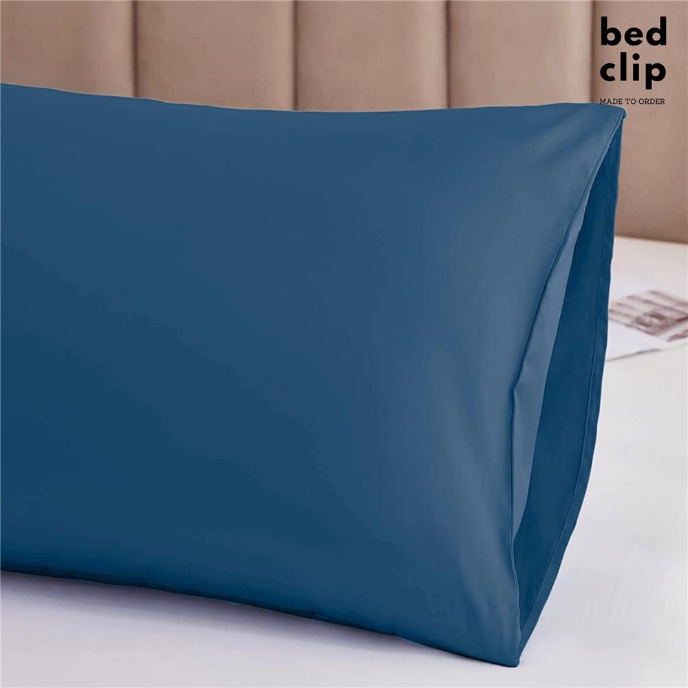 ปลอกหมอน BODY BED CLIP MICROTEX สี GREY BLUE