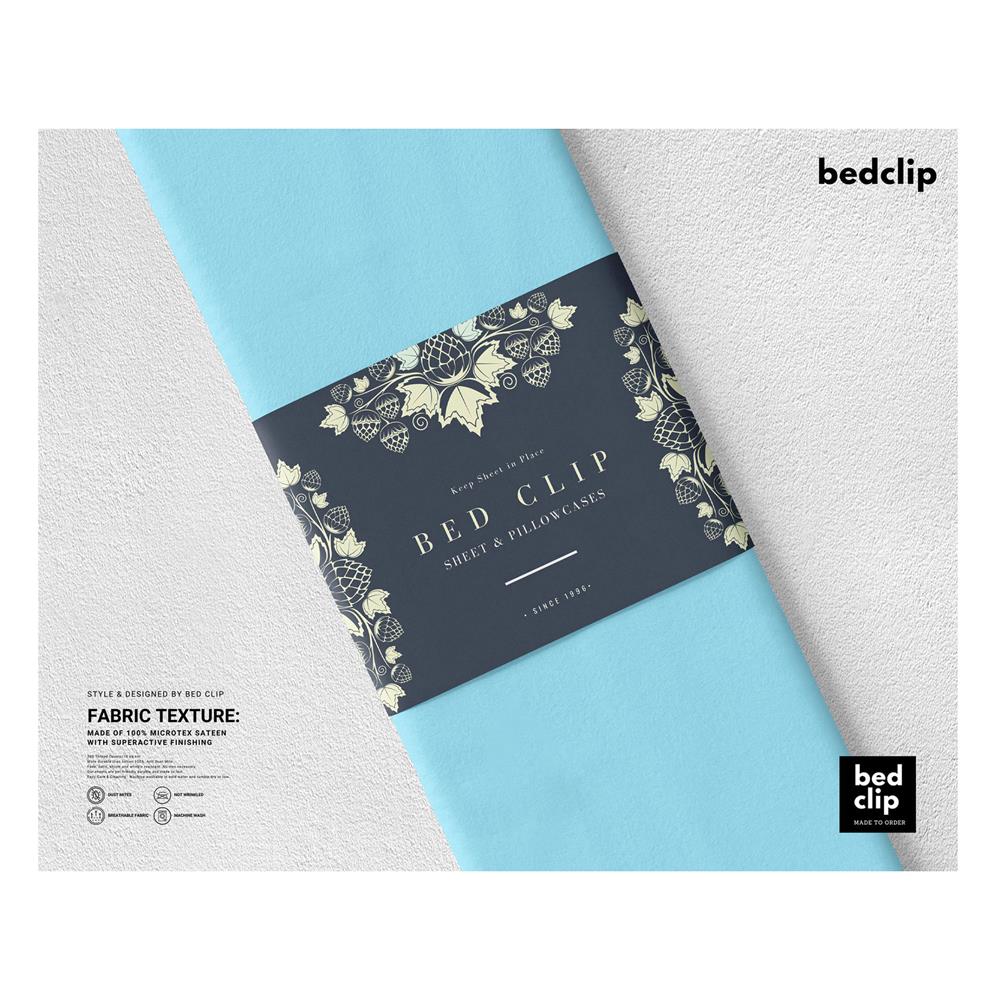 ปลอกผ้านวม BED CLIP MICROTEX 100X90 นิ้ว สี LIGHT BLUE