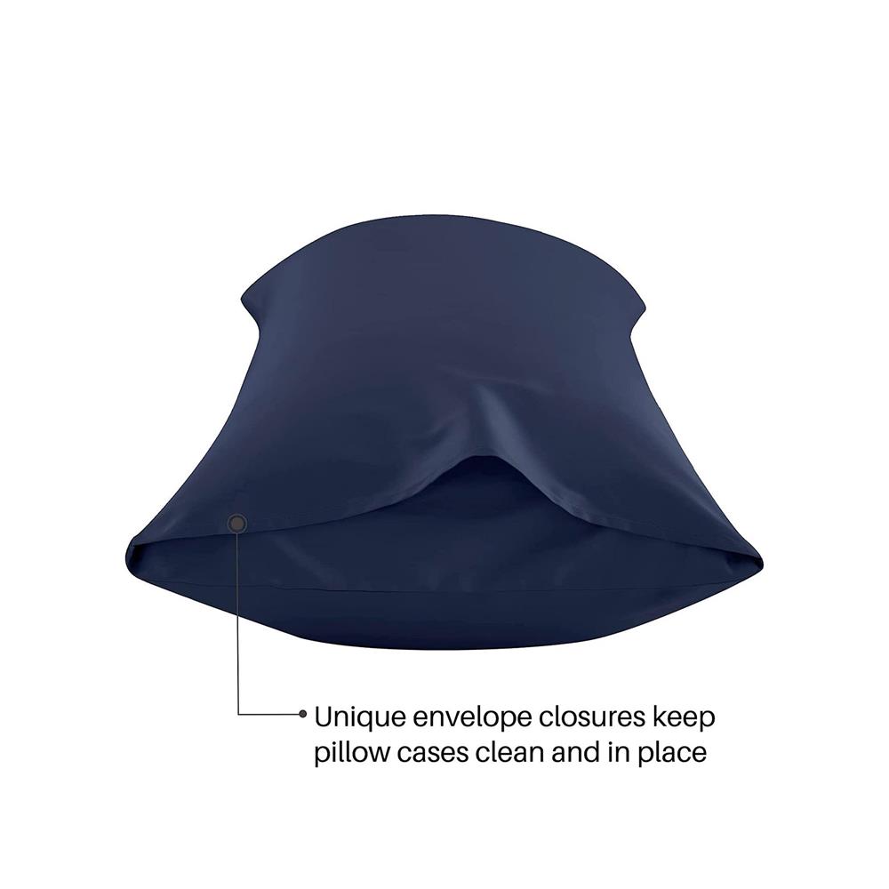 ปลอกหมอน BODY BED CLIP MICROTEX สี DARK BLUE