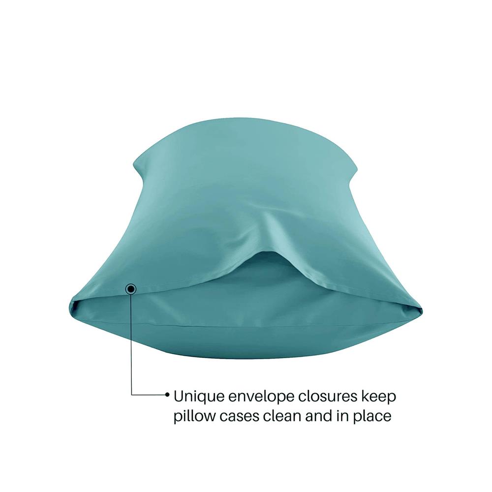 ปลอกหมอน BODY BED CLIP MICROTEX สีฟ้า