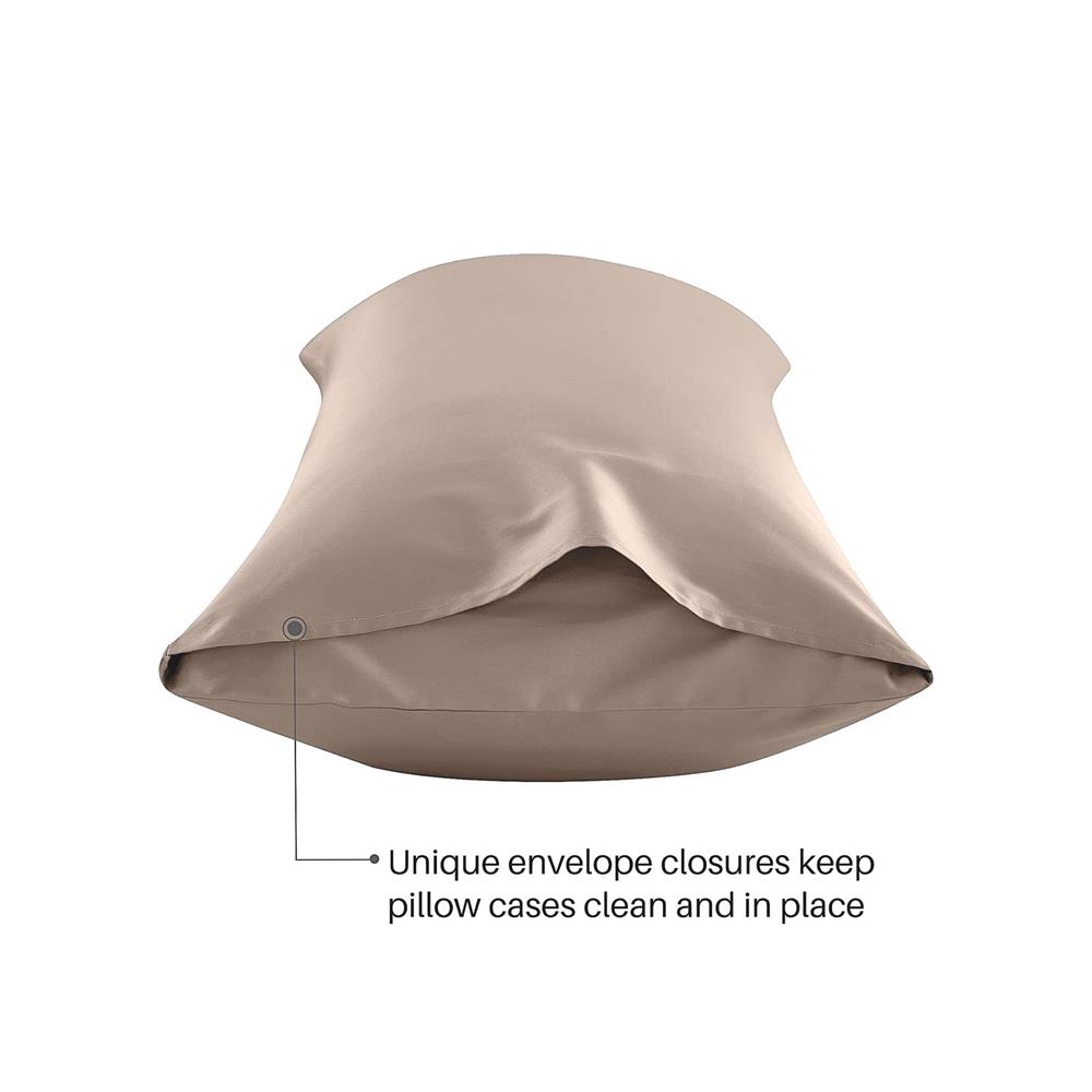 ปลอกหมอน BODY BED CLIP MICROTEX สีน้ำตาล