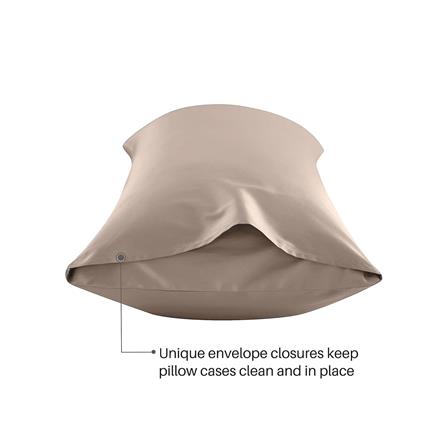 ปลอกหมอน BODY BED CLIP MICROTEX สีน้ำตาล_1