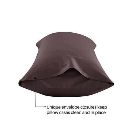 ปลอกหมอน BODY BED CLIP MICROTEX สีน้ำตาล_1