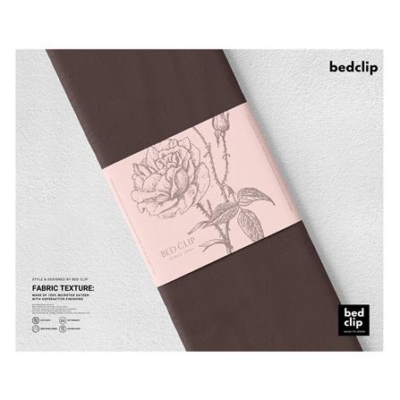 ปลอกหมอน BODY BED CLIP MICROTEX สีน้ำตาล_5