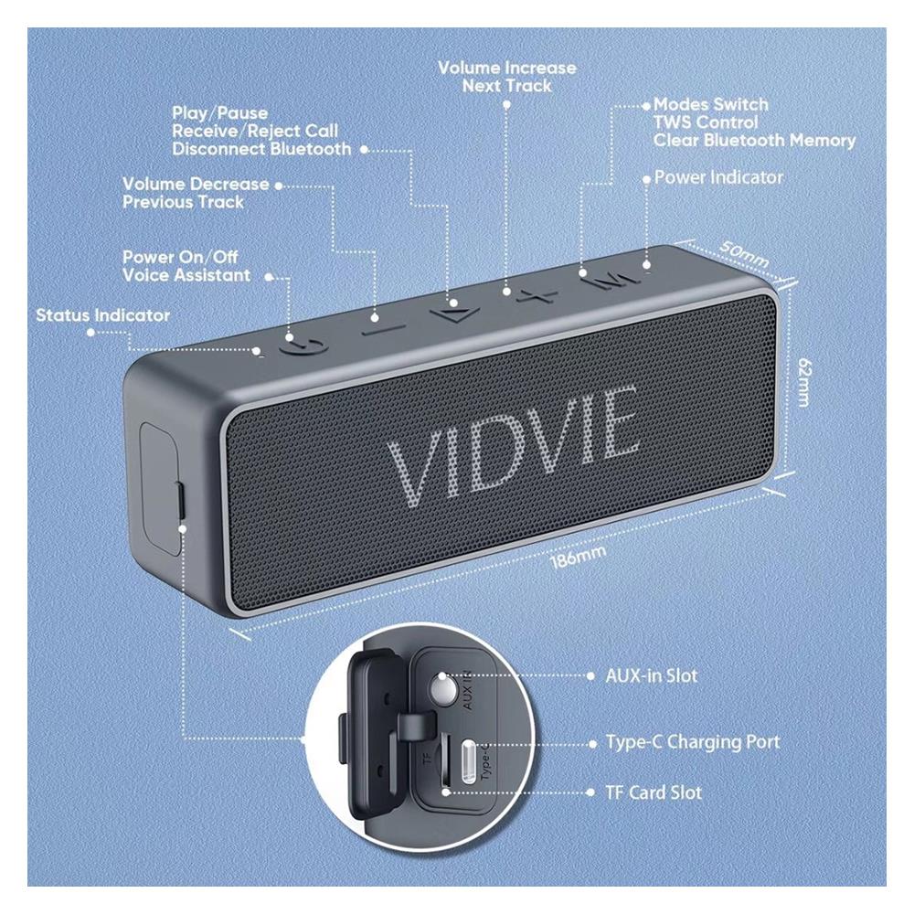 ลำโพงบลูทูธ Bluetooth VIDVIE SP914