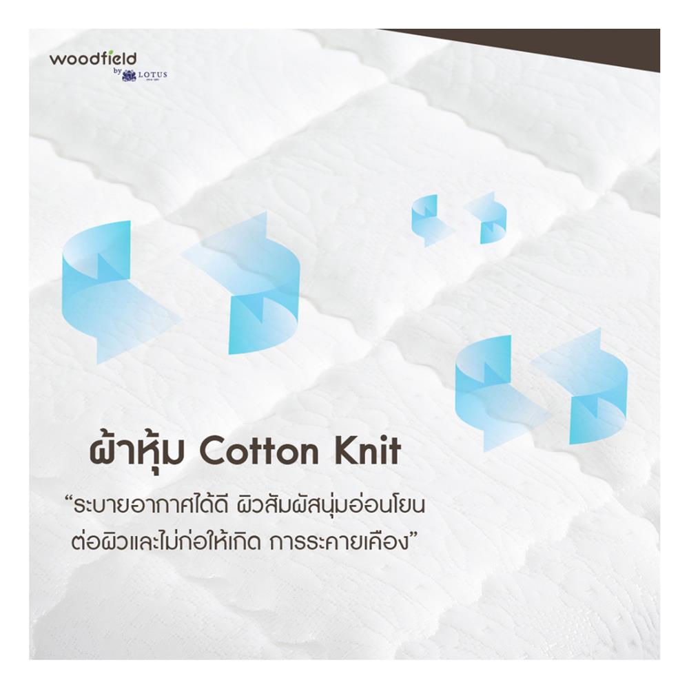ที่นอน 3.5 ฟุต WOODFIELD E-HYBRID II พร้อมหมอนหนุน 1 ชิ้น