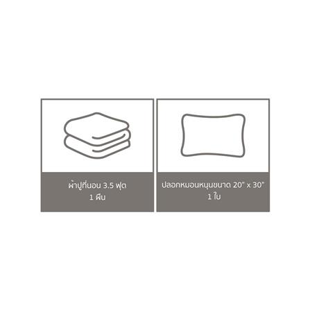 ชุดผ้าปูที่นอน 3.5 ฟุต 2 ชิ้น PREMIER SATIN ROYAL TOUCH SOLID SPC061_5