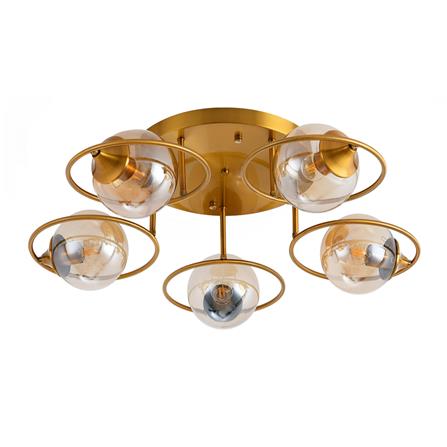 ไฟถาด CST WGQ05 สีชา/ทอง 5 หัว_0