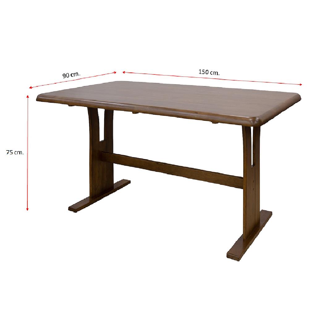 ชุดโต๊ะอาหาร 6 ที่นั่ง FURDINI MAYKALA สีน้ำตาลเข้ม