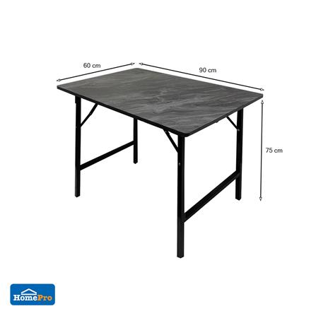 โต๊ะอเนกประสงค์เหลี่ยม FURDINI 60x90 ซม. ลายหินดำ_5