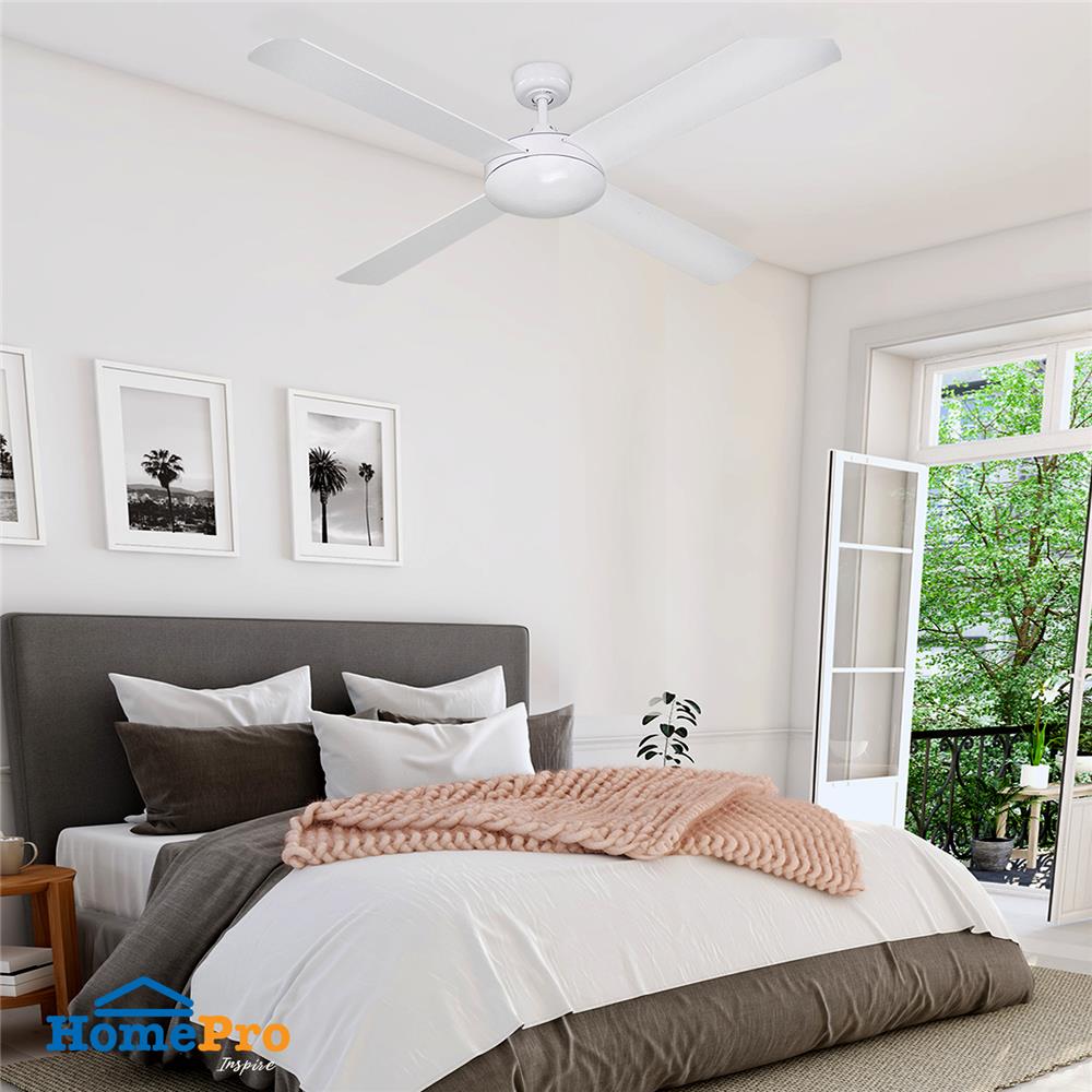 พัดลมไม่มีโคมไฟ CARINI C02-52N 52 นิ้ว สีขาว