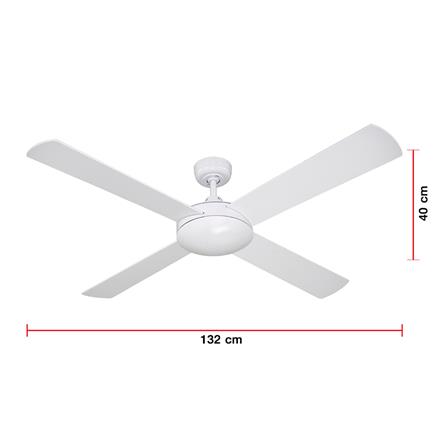 พัดลมไม่มีโคมไฟ CARINI C02-52N 52 นิ้ว สีขาว_3