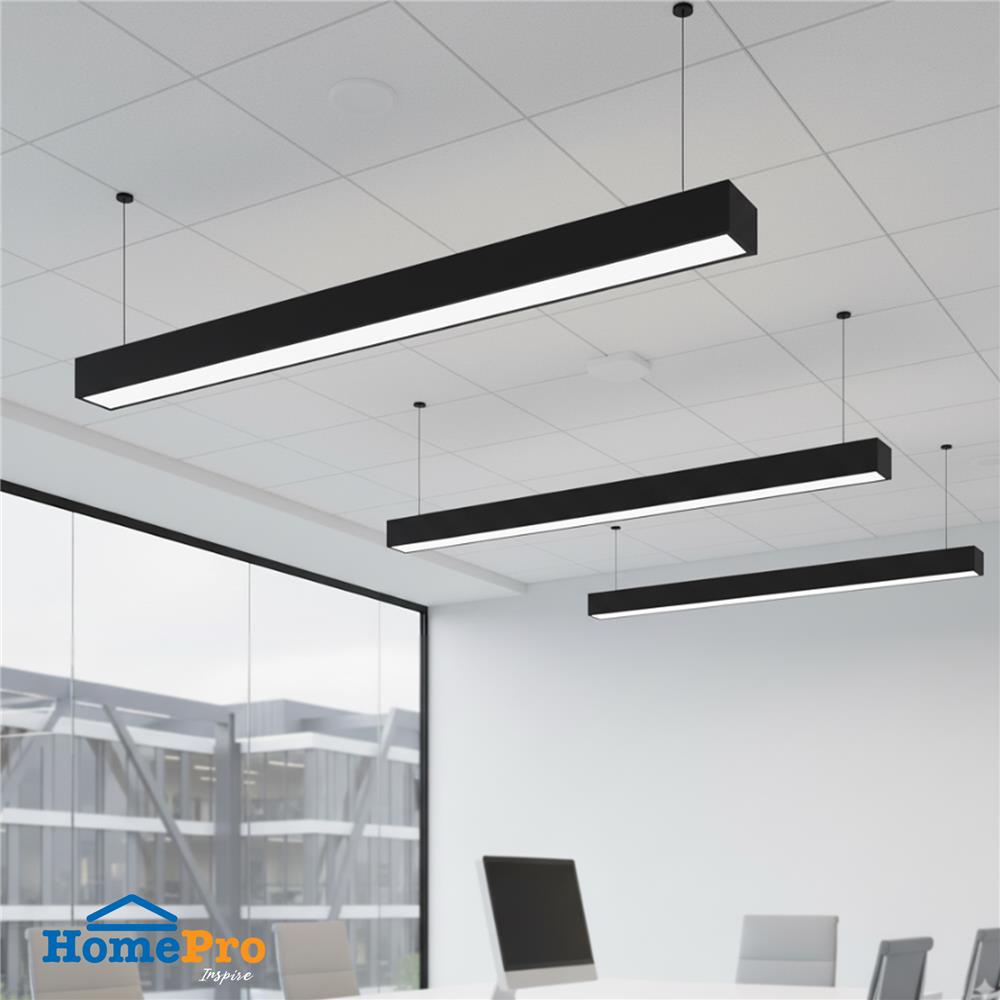 โคมติดลอย CARINI NY2X18BK 2X120 ซม. สีดำ