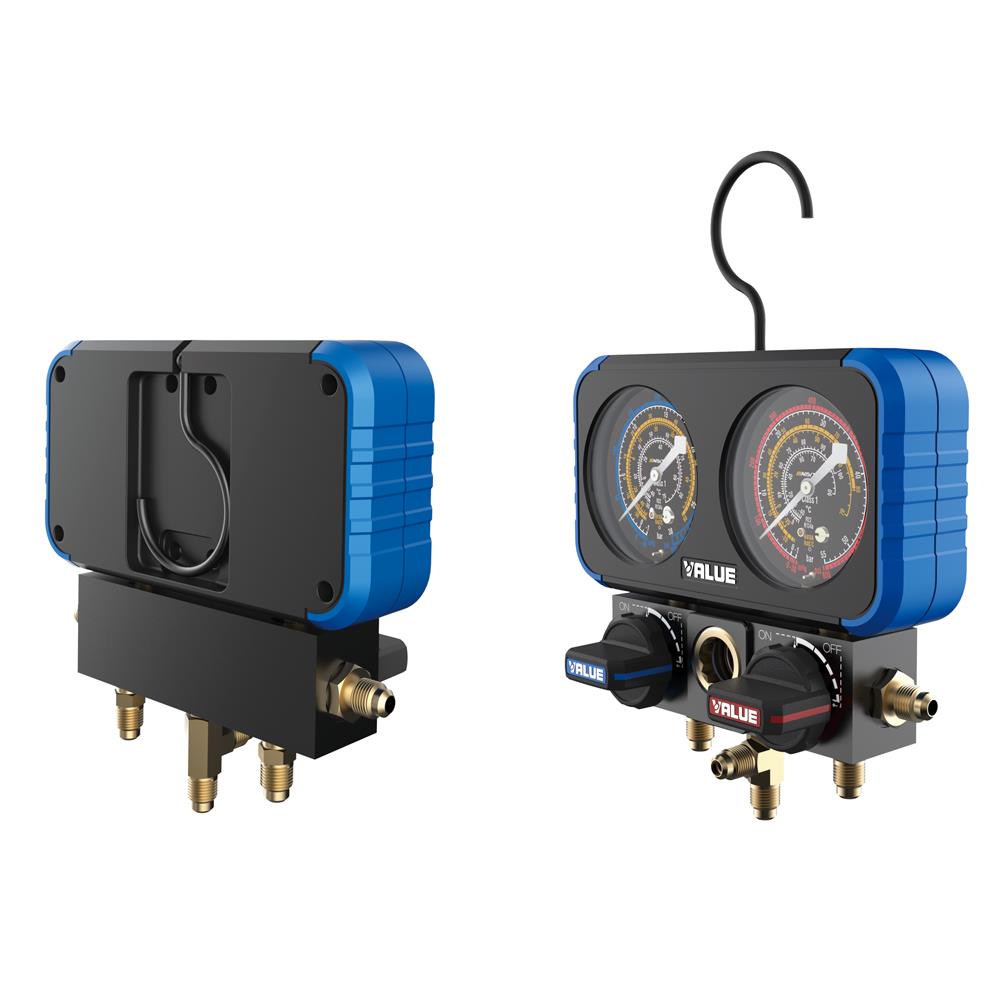 เกจ์วัดน้ำยา R22 พร้อมสาย VALUE VRM2-B-0501