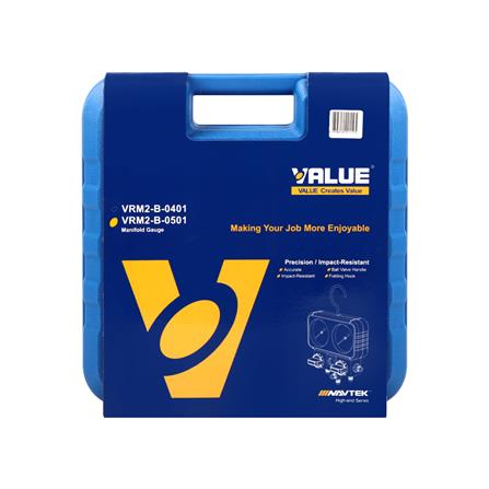 เกจ์วัดน้ำยา R22 พร้อมสาย VALUE VRM2-B-0501_2