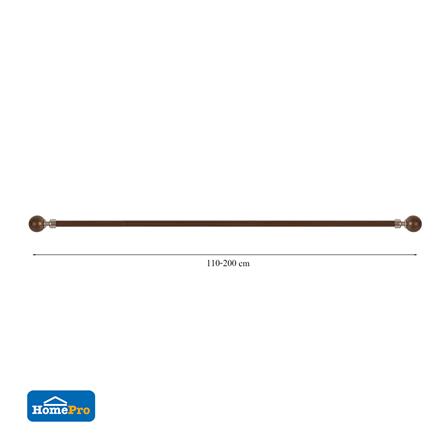 รางอะลูมิเนียม ยืดหด HOME LIVING STYLE WC 110-200 ซม. สีโอ๊ค_4