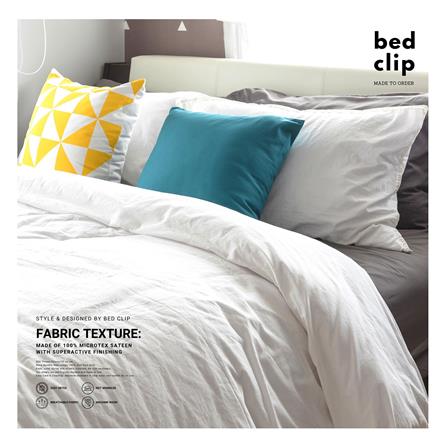 ปลอกผ้านวม BED CLIP MICROTEX 100X90 นิ้ว สี WHITE_3