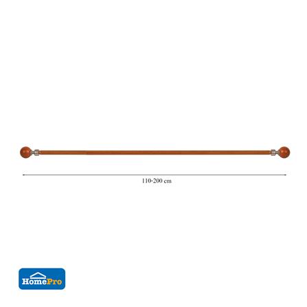 รางอะลูมิเนียม ยืดหด HOME LIVING STYLE WC 110-200 ซม. สีน้ำตาล_4