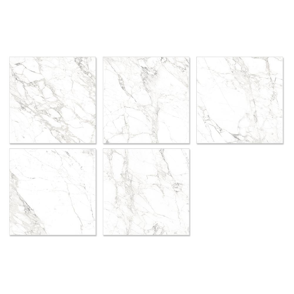 กระเบื้องพื้นพอร์ซเลน 60x60 ซม. COTTO เบียง มาร์เบิ้ล ขาว PM 1.44M2