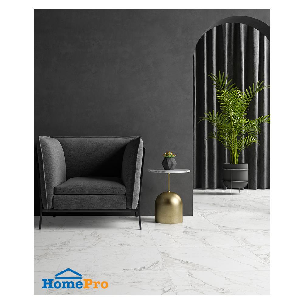 กระเบื้องพื้นพอร์ซเลน 60x60 ซม. COTTO เบียง มาร์เบิ้ล ขาว PM 1.44M2