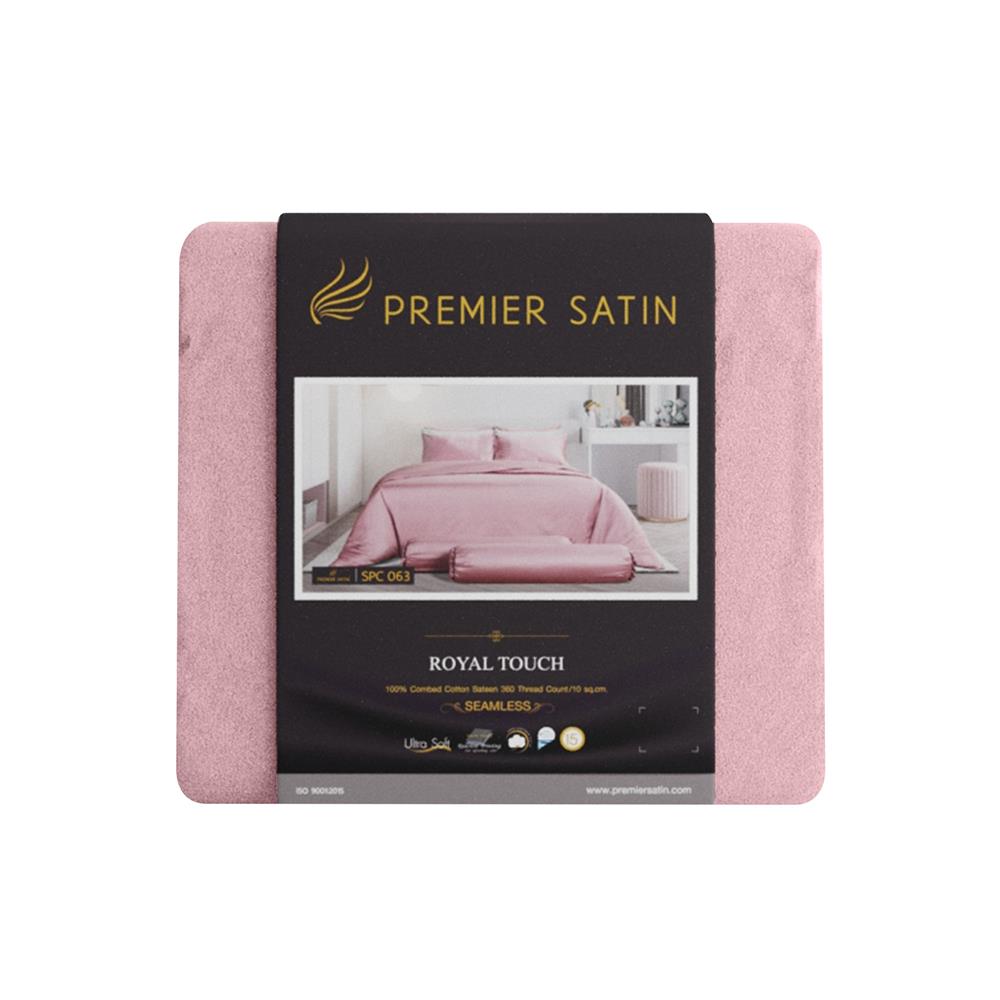 ชุดผ้าปูที่นอน 5 ฟุต 3 ชิ้น PREMIER SATIN ROYAL TOUCH SOLID SPC063