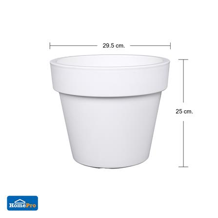 กระถางพลาสติก SPRING RING 29 ซม. สีขาว_3