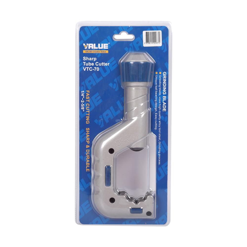คัตเตอร์ตัดท่อ VALUE VTC-70 1/4-2-5/8 นิ้ว (6-67 มม.)