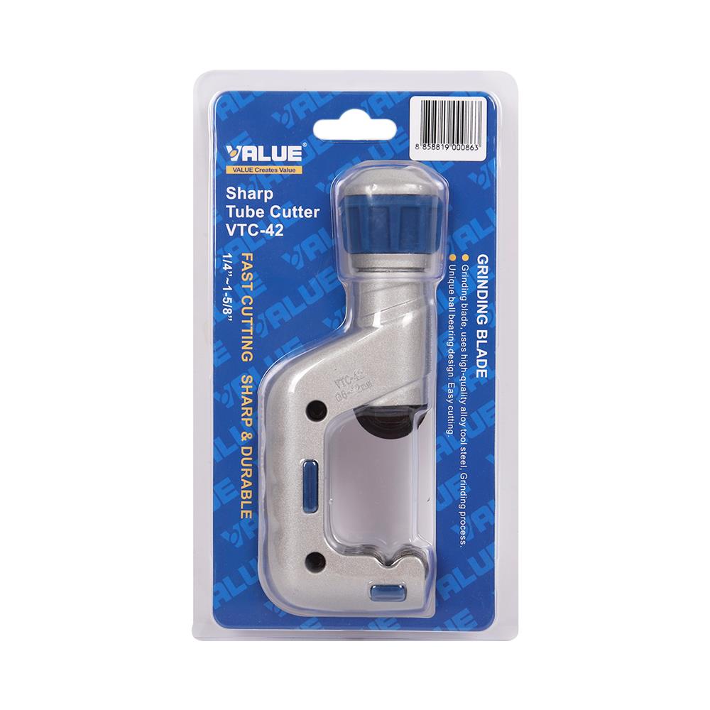 คัตเตอร์ตัดท่อ VALUE VTC-42 1/4-1-5/8 นิ้ว (6-42 มม.)