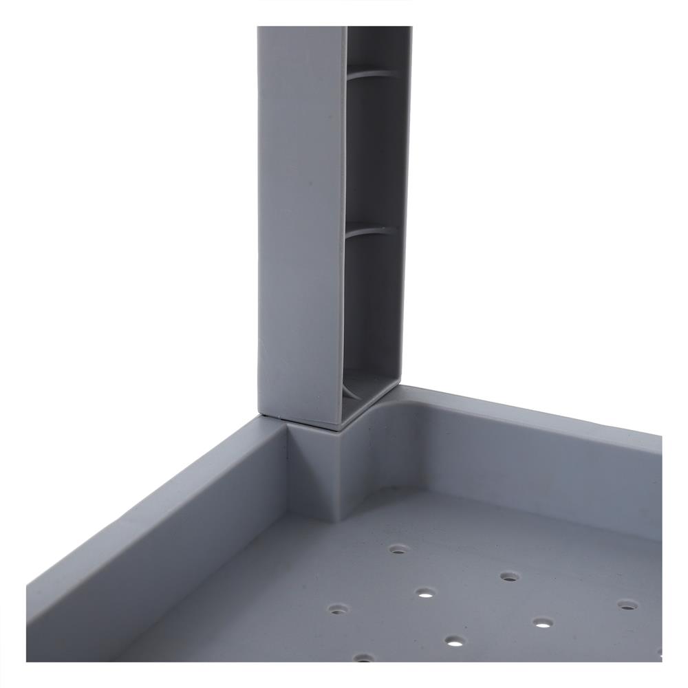 ชั้นวางของแคบ 3 ชั้น STACKO MONO 24x30x76 ซม. สีเทา