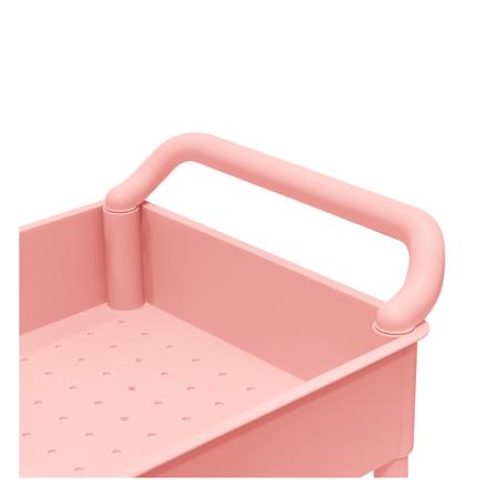 ชั้นวางของ 3 ชั้น มีล้อ STACKO 51.8x34.5x89.8 ซม. สีชมพู_3