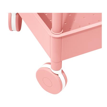 ชั้นวางของ 3 ชั้น มีล้อ STACKO 51.8x34.5x89.8 ซม. สีชมพู_4