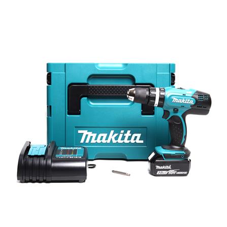 สว่านกระแทกไร้สาย (พร้อมแบตเตอรี่+กล่อง MAKPAC) MAKITA DHP453SF1J 18 โวลต์_0
