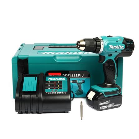 สว่านไร้สาย (พร้อมแบตเตอรี่) MAKITA DDF453SF1J 18 โวลต์_4