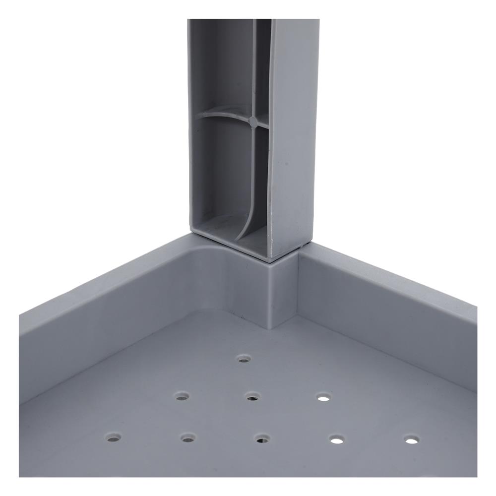 ชั้นวางของแคบ 4 ชั้น STACKO MONO 24x30x107 ซม. สีเทา