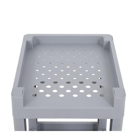 ชั้นวางของแคบ 4 ชั้น STACKO MONO 24x30x107 ซม. สีเทา_2