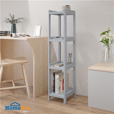 ชั้นวางของแคบ 4 ชั้น STACKO MONO 24x30x107 ซม. สีเทา_4