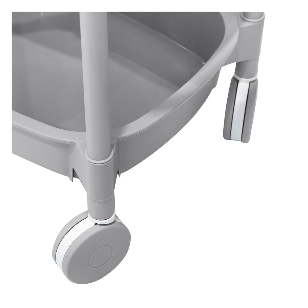 ชั้นวางของ 3 ชั้น มีล้อ STACKO 49.8x33x81 ซม. สีเทา