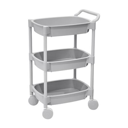 ชั้นวางของ 3 ชั้น มีล้อ STACKO 49.8x33x81 ซม. สีเทา_0