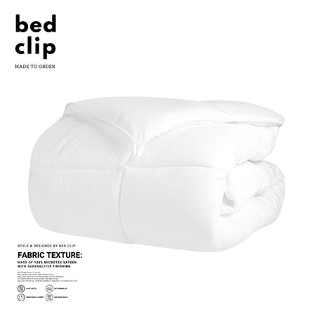 ไส้ผ้านวม BED CLIP MICROTEX 100X80 นิ้ว สีขาว